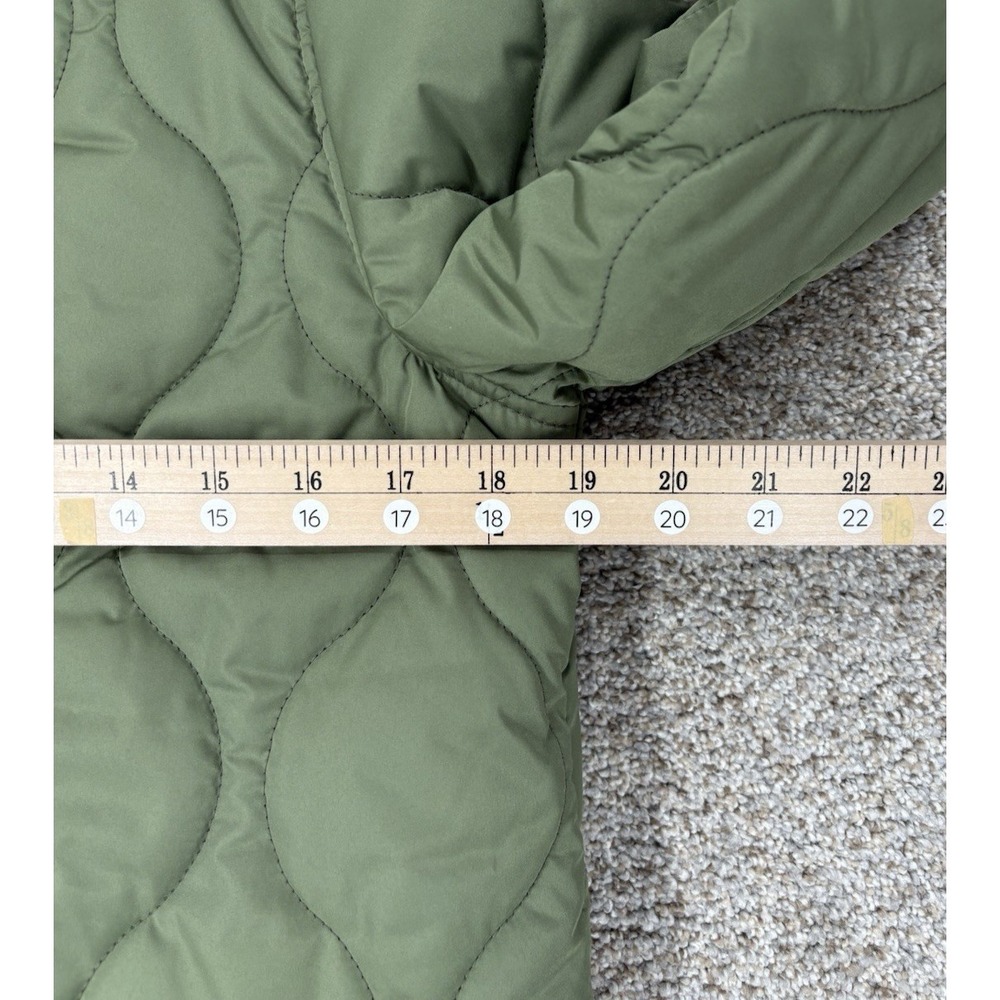 Old‎ Navy Water-Resistant Sherpa-Lined Quilted Zip Jacket Women's XS Green NWOT - Picture 7 of 9